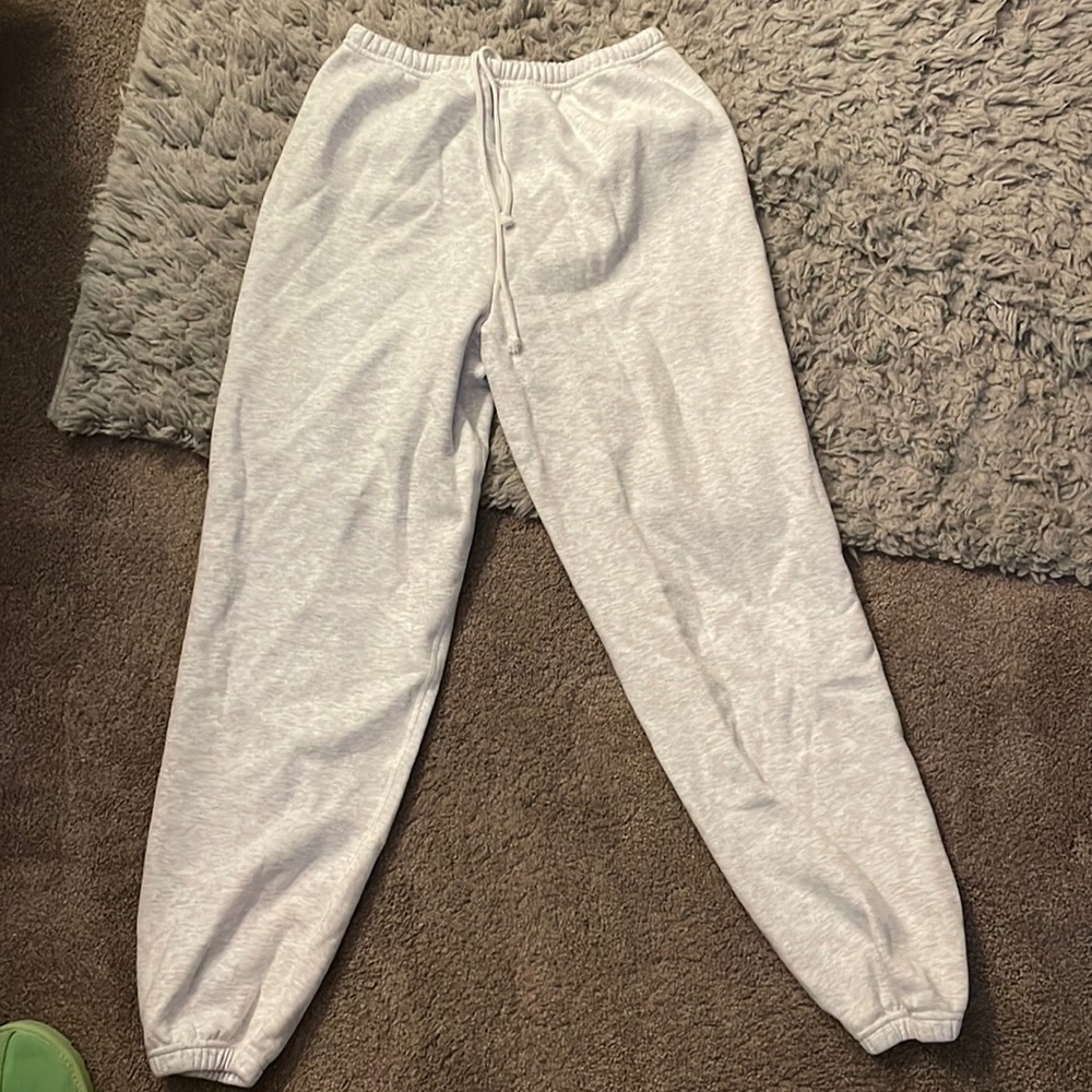 SKIMS cotton fleece light grey joggers!!!!